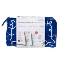 Korres Yoghurt Sunscreen Face Cream SPF30 50ml & Greek Yoghurt Probiotic Foaming Cream Cleanser 20ml
